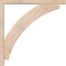 Ekena Millwork Thorton Block Smooth Bracket w/ Offset Brace, Douglas Fir, 3 1/2"W x 28"D x 28"H BKT0402X28X28THR05SDF - alternate 4